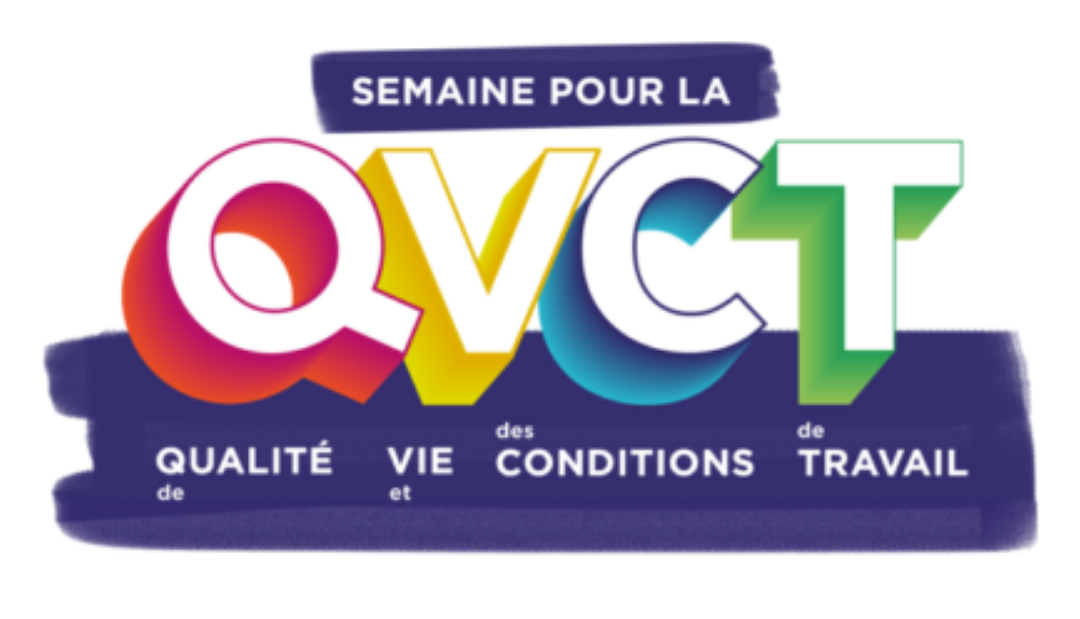 Logo Semaine de la QVCT : Qualité de Vie et des Conditions de Travail